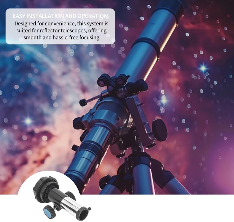 DAUERHAFT Telescope Focuser , 80mm Refractor Focusing Seat with Toothed Focusing Tube , 1 . 25 Inch Eyepiece Interface Reflector Astronomy Telescope Focuser , for Smooth Focusing on Reflector Telescopes - Image 4